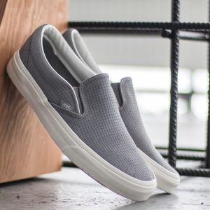 Vans Classic Slipon Braided Suede Wild Dove Wm 8.5